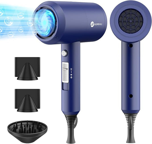 Slopehill Professional Ionic Hair Dryer, Powerful 1800W Fast Drying Low Noise by slopehill