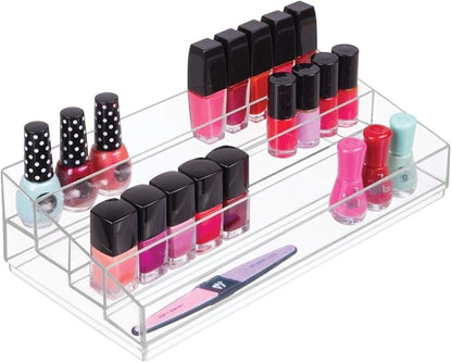 iDesign Tiered Cosmetics & Nail Polish Organizer, The Clarity Collection – - Image 6