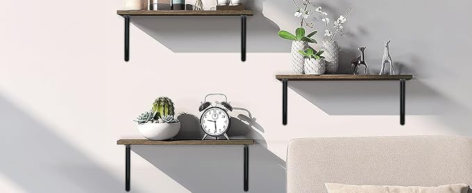 24 Pack L22 x H 12" Black Heavy Duty Shelf Brackets - Image 8
