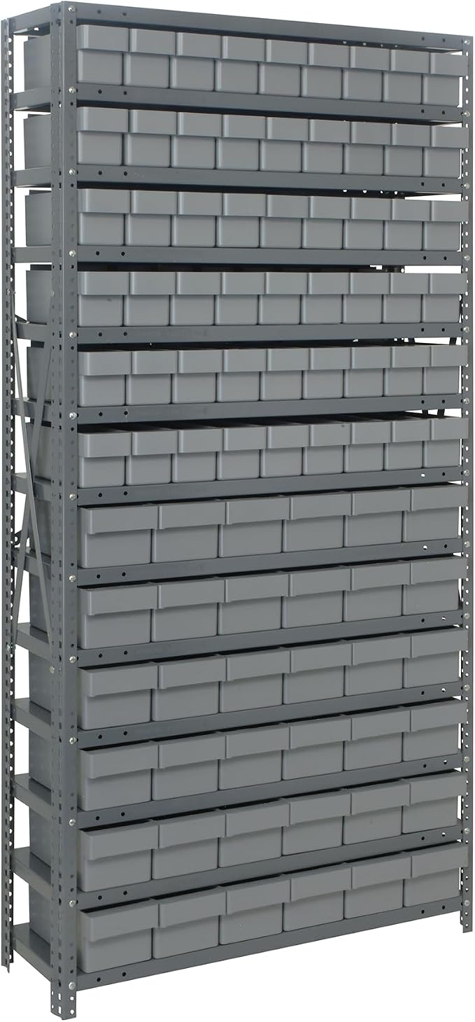 Quantum Storage Systems 1875-624GY Solid Heavy Duty 13 Shelves 90 Super Tuff by QuantumStorageSystems