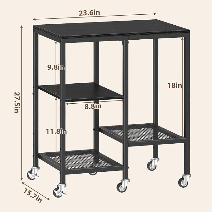 Kitchen Microwave Cart, Microwave Stand - Image 2
