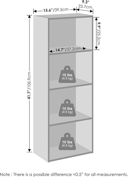 Furinno Reed Closet Organizers and Storage, 4-Tier Closet Organizer, Open Shelf - Image 3