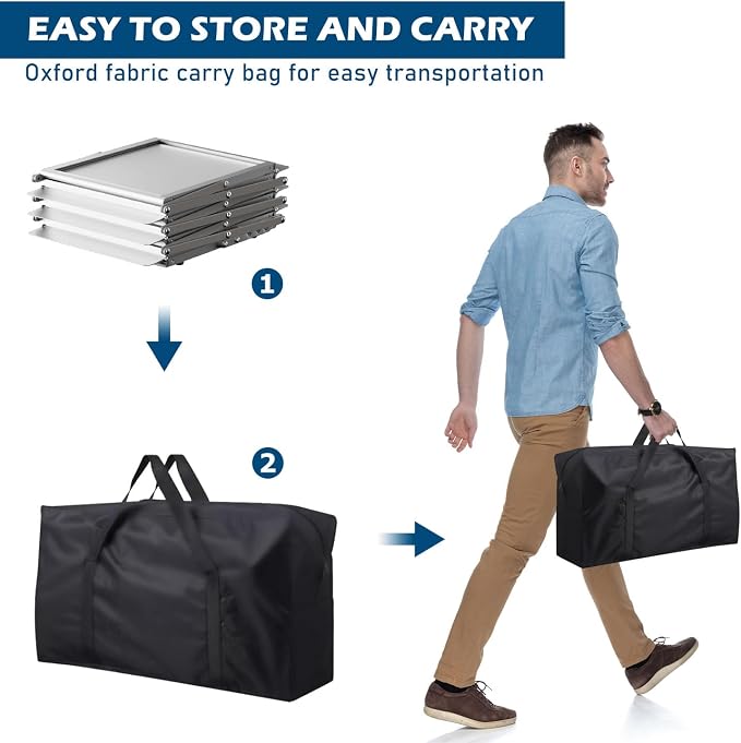 6 Pockets Foldable Aluminum Magazine Rack - Image 5