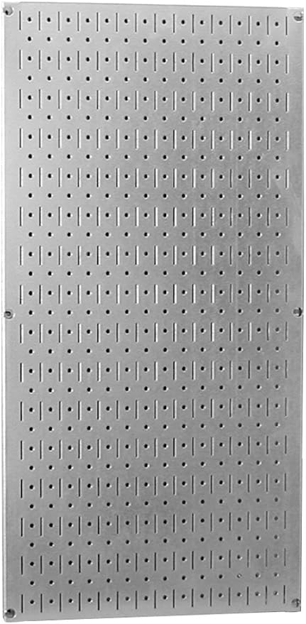 Wall Control Pegboard 32in x 16in Galvanized Metal Pegboard Tool Board Panel by Wall+Control