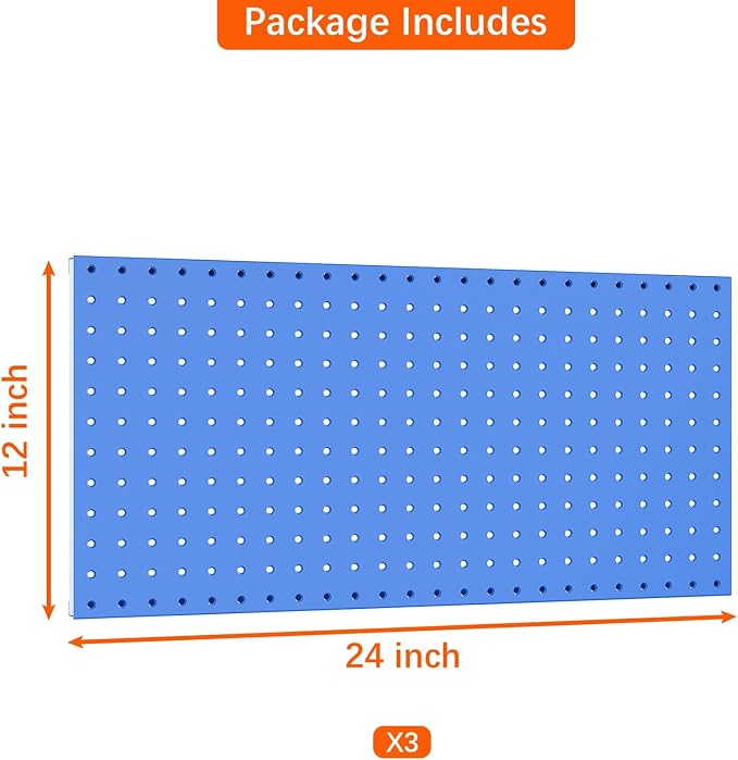 TORACK 3 PCS Metal Pegboard Panels - Image 4