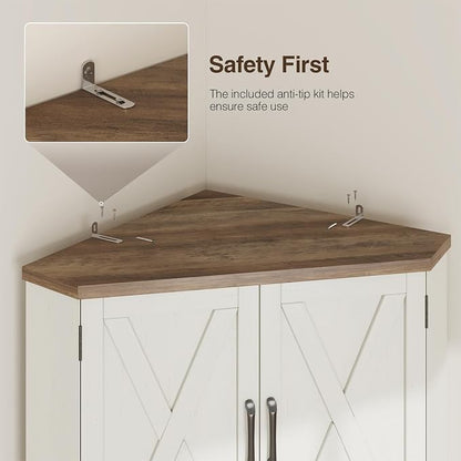 Corner Cabinet, 6-Tier Corner Food Pantry Hutch - Image 6