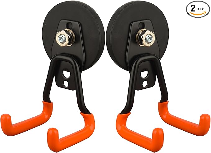 MUTUACTOR Updated Magnetic Hooks Heavy Duty, 20lbs Anti-Scratch Strong Garage by MUTUACTOR