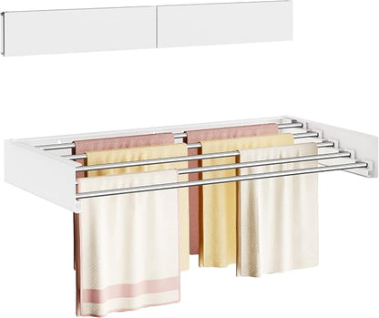 Wall Mounted Clothes Drying Rack Folding Indoor, Foldable Laundry Drying Rack by Vasunray