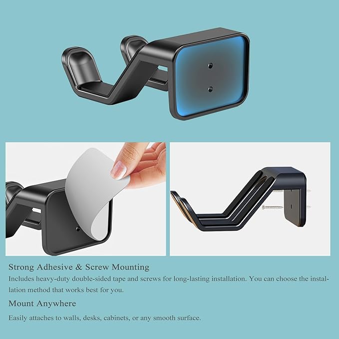 4-Pack Controller Holder Wall Mount, Headset Holder Stand - Image 5