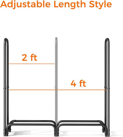 Firewood Rack，4ft Heavy Duty Fire Wood Storage Racks - Image 5