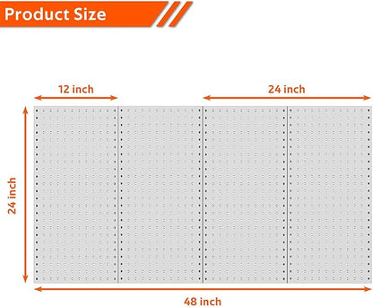 Ultrawall 4 Pcs Metal Pegboard Wall Panels, Peg Boards - Image 2