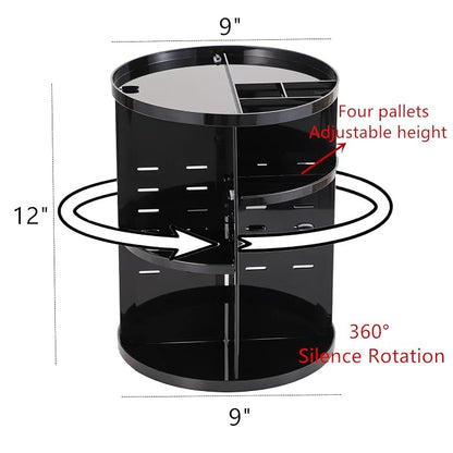 Cq acrylic Rotating Makeup Organizer - Image 2