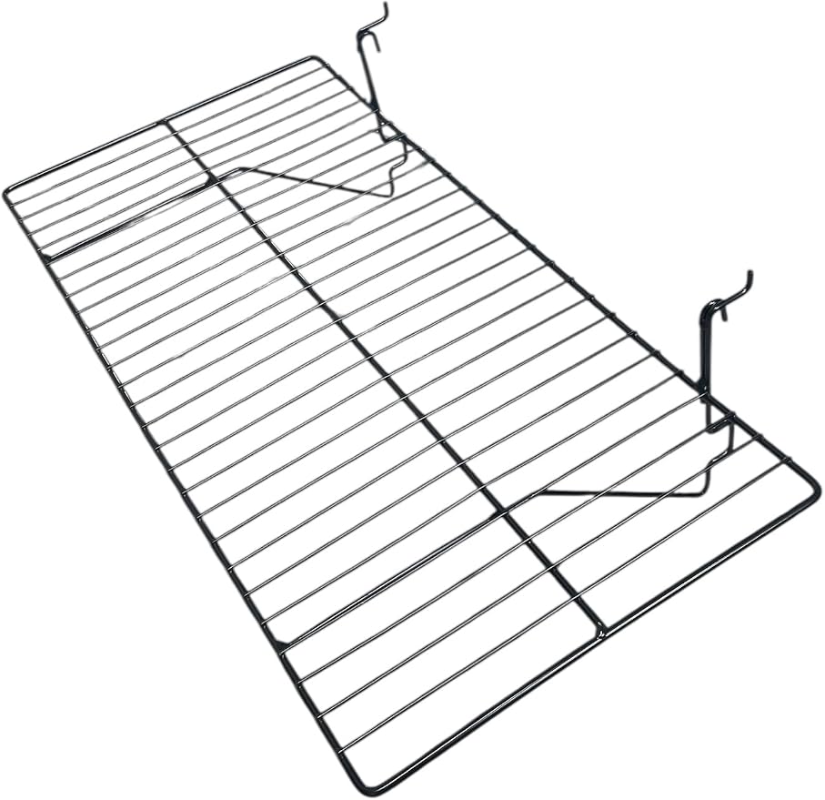 Only Garment Racks BLK-2412 Grid Panel Display Shelf - Image 3