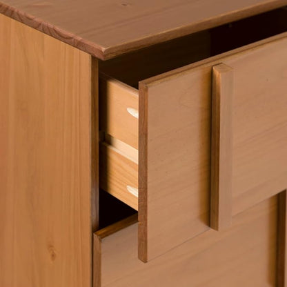 Walker Edison Sprague Contemporary Detailed Drawer Solid Wood Nightstand - Image 10