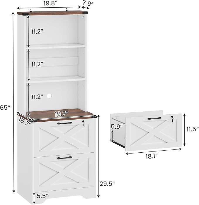 SEDETA 2 Drawer File Cabinet - Image 2