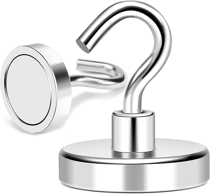 MIKEDE Magnetic Hooks Heavy Duty, 170LB+ Strong Neodymium Magnets - Image 6