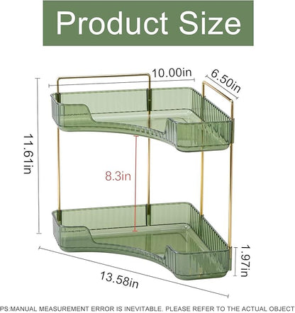 Corner Bathroom Countertop Organizer, Vanity Trays - Image 2