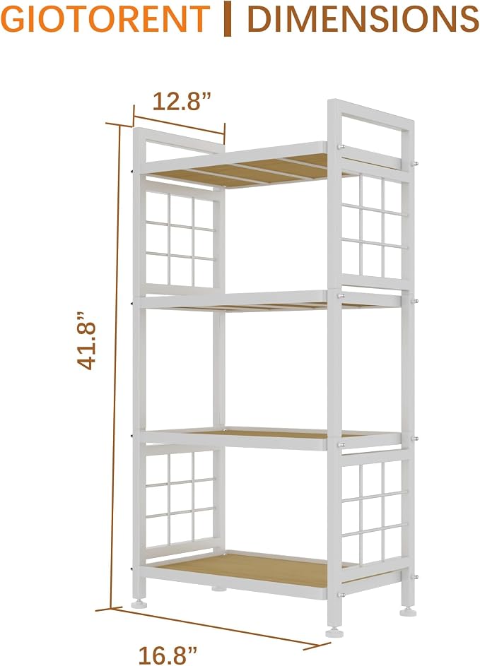 GIOTORENT 4-Tier Pantry Shelves - Image 3