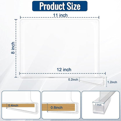 8 Pack Clear Acrylic Shelf Dividers - Image 2