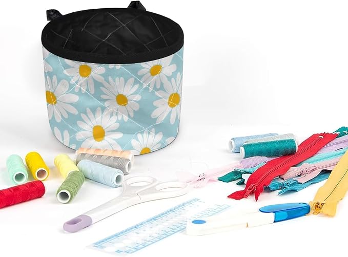 Daisy Print Sewing Machine Mat Non Slip Stitching Device Carrying Pad - Image 2