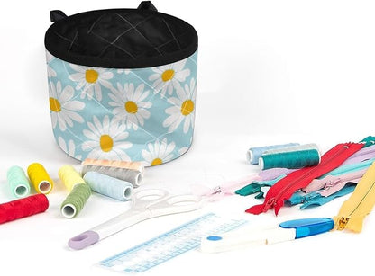 Daisy Print Sewing Machine Mat Non Slip Stitching Device Carrying Pad - Image 2