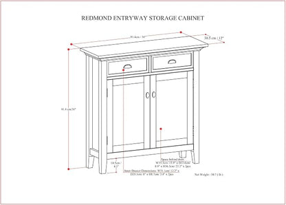 SIMPLIHOME Redmond Storage Cabinet - Image 3