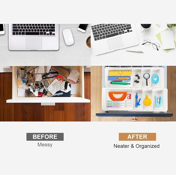YOOUSOO Expandable Drawer Organizer, Drawer Dividers Organizers and Storage - Image 2