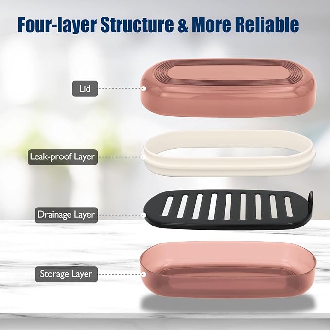 Shampoo Bar Holder Travel Case for Two Bars – Compatible - Image 4