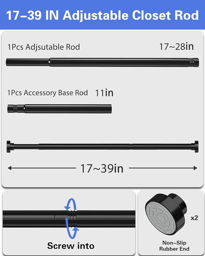 Supforce Closet Rod, No Drill Closet Rod - Image 8