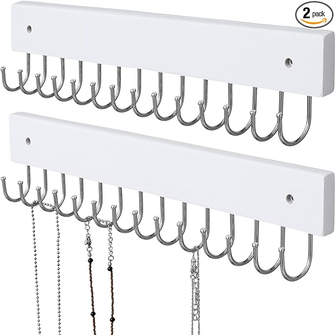 Hanging Jewelry Organizer Wall Mounted, Modern Jewelry Display by SCUNDAHOME