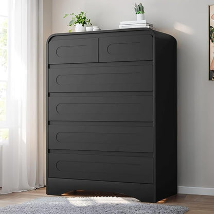 Tall Dressers for Bedroom, 6 Drawers Dresser & Chest of Drawers - Image 8