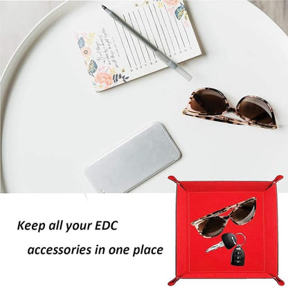 siduater Valet Tray Desktop Storage Organizer – Vegan Leather Catchall Tray - Image 2