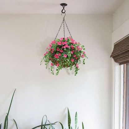 6 Pack 12 inch Metal Hanging Baskets - Image 5