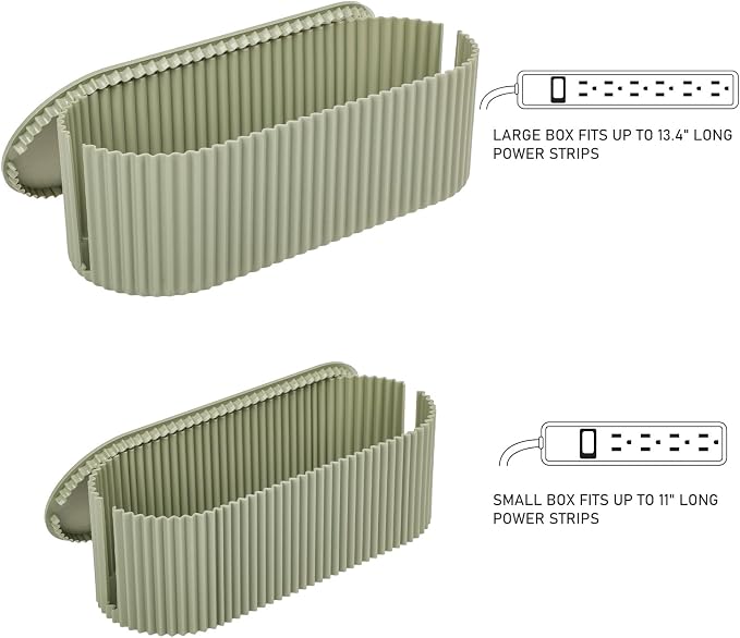 FABROK 2 Pack Cable Management Box, Cord Organizer Box - Image 3