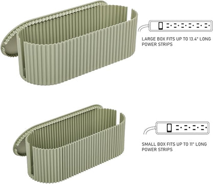 FABROK 2 Pack Cable Management Box, Cord Organizer Box - Image 3