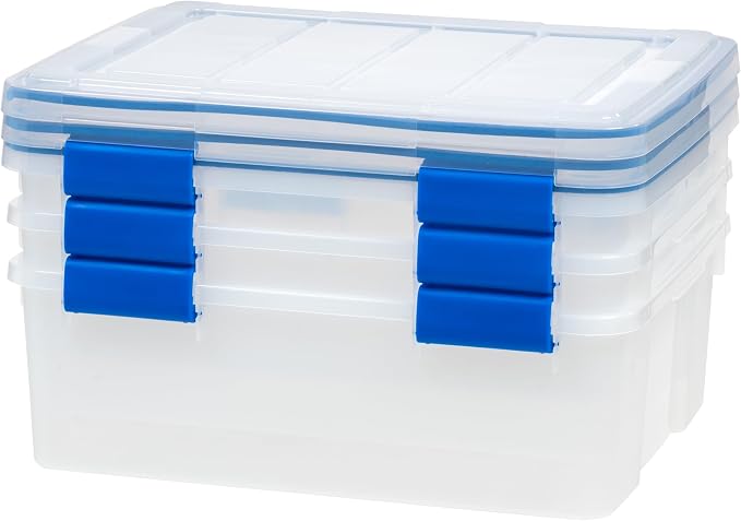 IRIS USA 3-Pack 26.5 Qt Storage Bins - Image 8