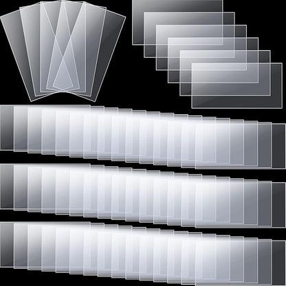 Leinuosen 2000 Pcs Clear Plastic Tags Bulk Shelf Price Tag Label Holders by Leinuosen