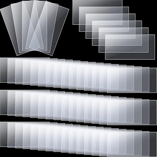 Leinuosen 2000 Pcs Clear Plastic Tags Bulk Shelf Price Tag Label Holders by Leinuosen