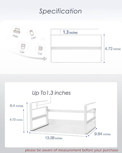 Nxconsu 2Pack Under Shelf Storage Basket Organizer Hanging Holder - Image 2