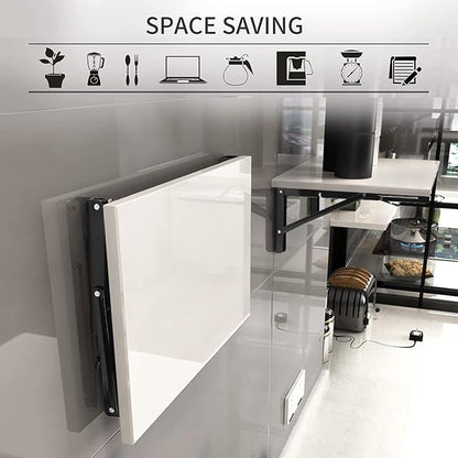 YUMORE 16 Inch Folding Shelf Brackets, Heavy Duty Collapsible Shelf Bracket - Image 6