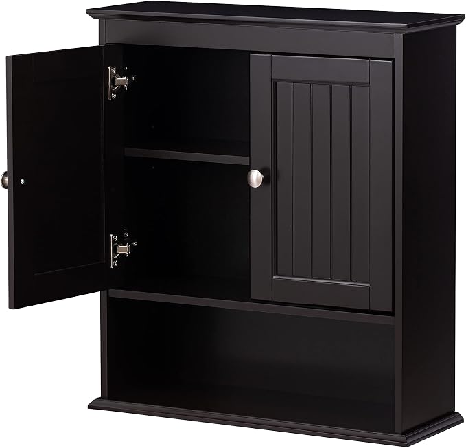 Spirich Bathroom Wall Cabinet Over Toilet, Small Medicine Cabinet Espresso | - Image 4