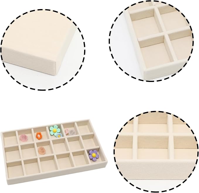 Velvet Jewelry Organizer Tray - Image 3