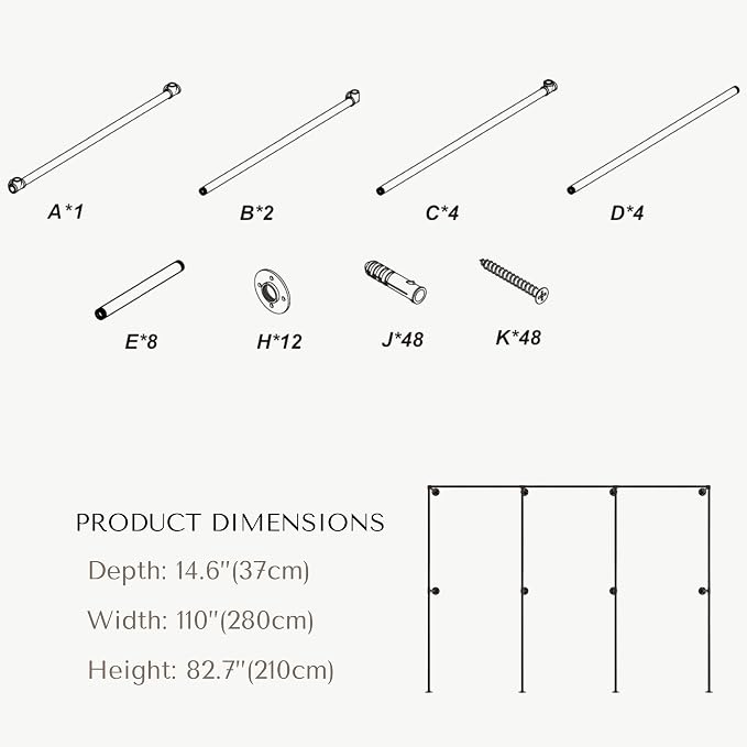 Industrial Pipe Clothing Rack, Heavy Duty Wall Mounted Clothes Rack, Retail - Image 6