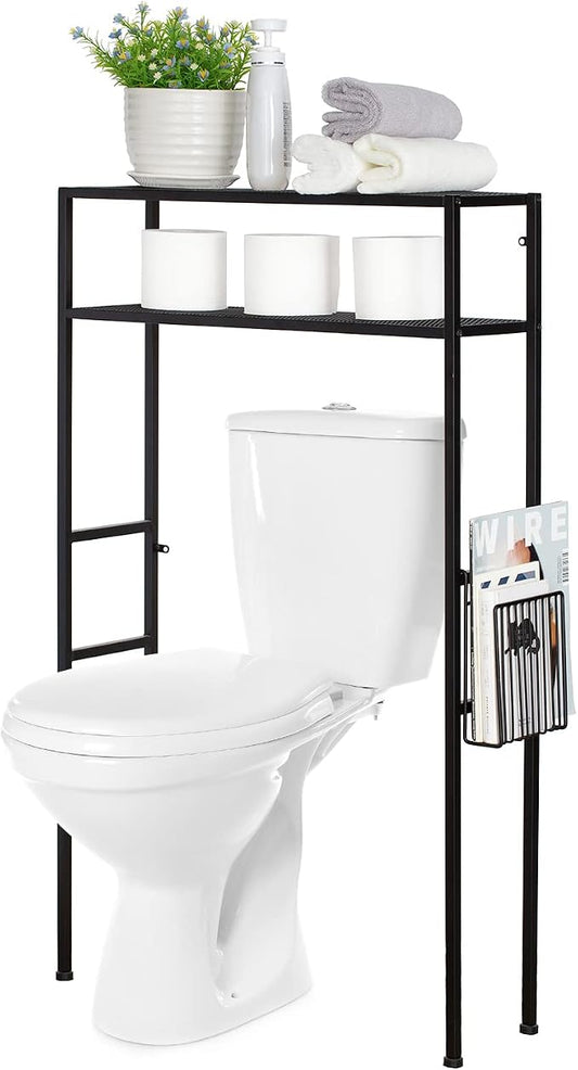MyGift 2-Tier Over The Toilet Storage Rack, Over Toilet Bathroom Organizer by MyGiftHome