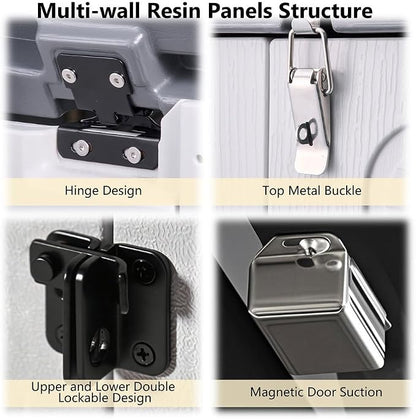 Tall Resin Storage Cabinet - Image 5