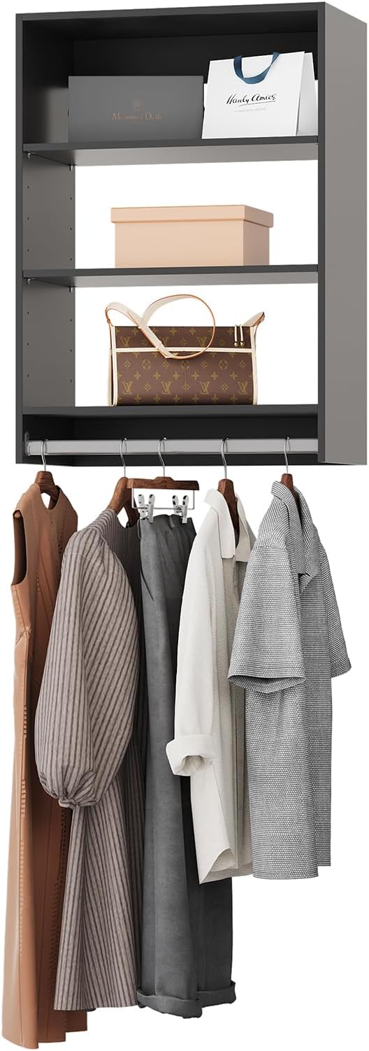 ROOMTEC 25.5" Medium Hanging Closet Unit, Modular Closet System by ROOMTEC