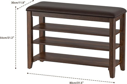 Taitiy Entryway Shoe Storage Bench, Shoe Organizer Bench - Image 2