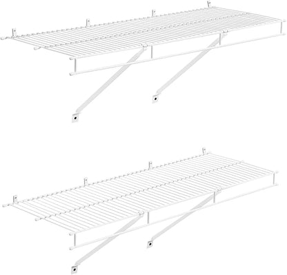 VEVOR Wire Shelf Kit, 3 ft, Wall Mounted Wire Shelves, Heavy-Duty Carbon Steel - Image 9