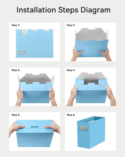 Portable Collapsible Cardboard File Box - Image 6