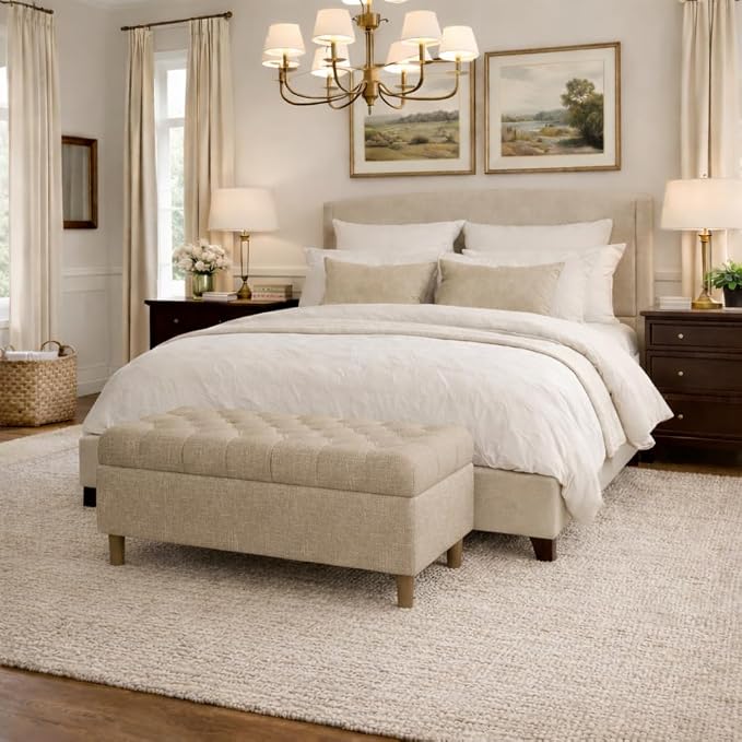 HomePop Ainsley 40" Storage Ottoman Bench - Image 4